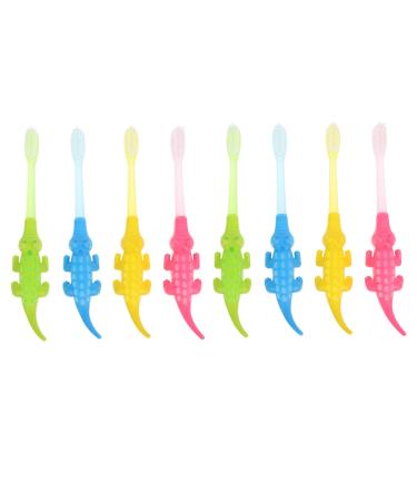 Partykindom 8th Small crocodile toothbrush toothbrushes for children cleaning brush for baby teeth soft toothbrush sweet children's toothbrush cleaning tool for baby teeth small head oral
