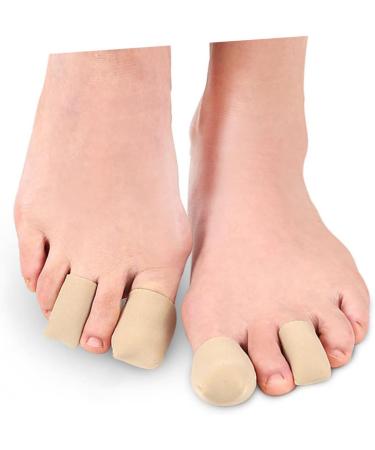 Lurrose 2pcs Silicone Toe Guards & Spacers Set | Toe Sleeves & Caps for Toe Protection | Breathable & Elastic | 2.5x4cm - Buy Online on GoSupps.com