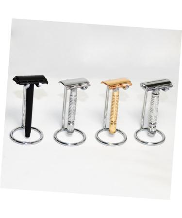 PopetPop Dual Safety Razor Stand for Men | Metal Razor & Brush Holder | Premium Shaving Rack for Safety Razors - Buy Online on GoSupps.com