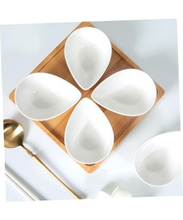 Zerodeko 10 Pcs Water Drop Seasoning Dish Condiment Server Mini Spice Containers Sauce Dipping Plate Sauce Holder Serving Dishes Ceramic Dipping Dish Household Dipping Sauce White 10X7.5CMx2pcs Whitex2pcs - Buy Online on GoSupps.com