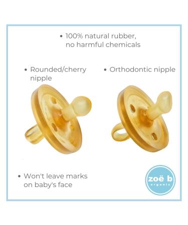 Natural Rubber Pacifier Sampler Pack for Small Newborn - Orthodontic and Rounded Nipple - BPA-Free - Handcrafted in Italy (Pack of 1) - Buy Online on GoSupps.com