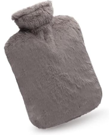 BICAREE 2L PVC Hot Water Bottle with Cover for Neck, Shoulder, Hand, and Feet Pain Relief - Grey | Hot & Cold Therapy for Menstrual Cramps - Buy Online on GoSupps.com