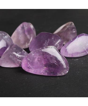 Natural Crystal Rough Natural Quartz Crystal 100g Natural Stones and Crystals Violet Amethyst Quartz Crystal Polished Tumbled Stone Specimen for Home Decoration Home Office Decor - Buy Online on GoSupps.com