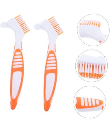 VANZACK 2pcs Turtle Shell Cleaning Brush Set - Denture Tortoise Shell Braces and Kitchen Scrubber | Perfect for Fish Tanks & Shoes - 16x5cm - Buy Online on GoSupps.com