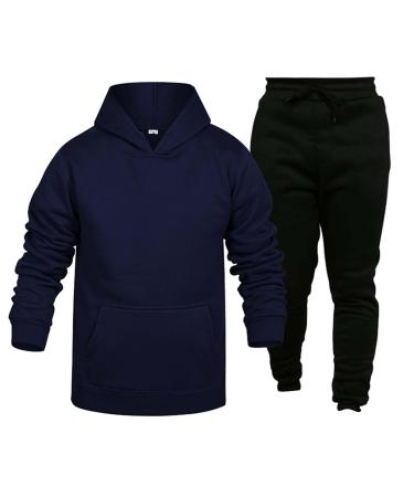 Hanxiulin jogging suit Men's sports clothing sports access cotton training suits men jogging pants made of cotton sportswear fitness sport jogging marine XL