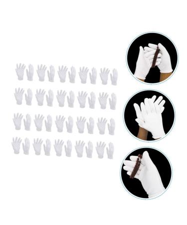 Healeved 48 Pairs White Cotton Gloves Jewelry Touching Gloves Key Hider Outdoor Washable Cotton Gloves Utility Work Gloves Mittens Tires Elastic Gloves Miss Wen Wan Labor Protection Cotton - Buy Online on GoSupps.com
