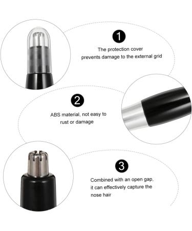 Buy Mobestech 3 Pcs Electric Nose Hair Trimmer & Beard Razor for Men - Battery-Powered Portable Face Hair Grooming Tools - Buy Online on GoSupps.com