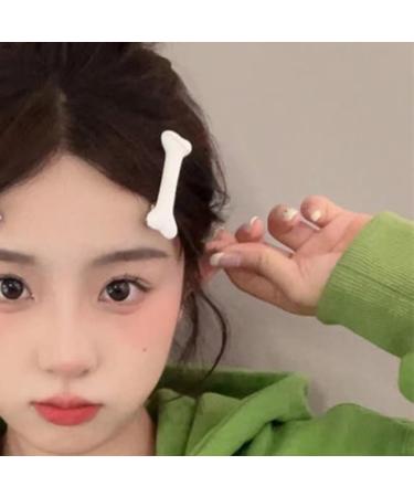 xbiez Dog Bone Hair Clip Plastic Bone Hair Barrettes Halloween Y2K Hair Pins Cosplay Party Accessories for Women Girls - Buy Online on GoSupps.com