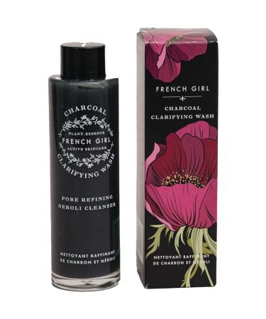 French Girl Charcoal Face Wash - Pore Refining Facial Cleanser for Clarifying & Brightening Skin Deep Cleansing Clean Formula Vegan & Cruelty-Free 3.4 oz