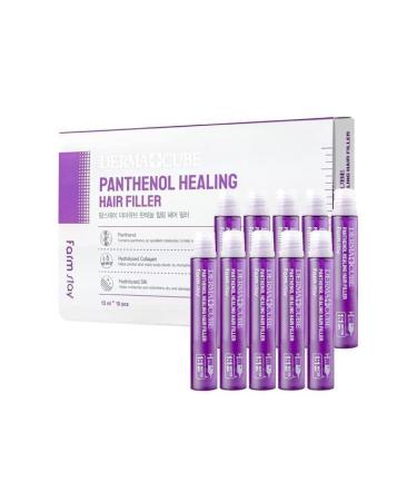 FARMSTAY DERMACUBE Panthenol Healing Hair Filler - 10 pcs, 0.44 fl oz - Hair Mask for Damaged, Brittle, Thin Hair - Buy Online on GoSupps.com