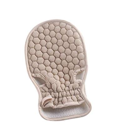 Exfoliating Gloves 1PC Bath Body Shower Gloves Skin Exfoliating SPA Massage Mitt Lattice Particles Washcloth Body Scrubber Glove Bath for Showering Body Exfoliation Hand Mitten (Color : D)