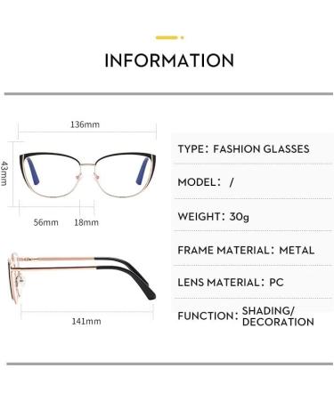 PARWANA Oversized Blue Light Blocking Reading Glasses - Cat-Eye +300 C4 | Anti Eye Strain Eyewear for Ultimate Comfort - Buy Online on GoSupps.com