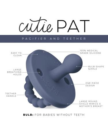 Ryan & Rose Cutie PAT Pacifier Teether (Bulb Captain) - 100% Silicone, Safe Teething Relief - Buy Online on GoSupps.com