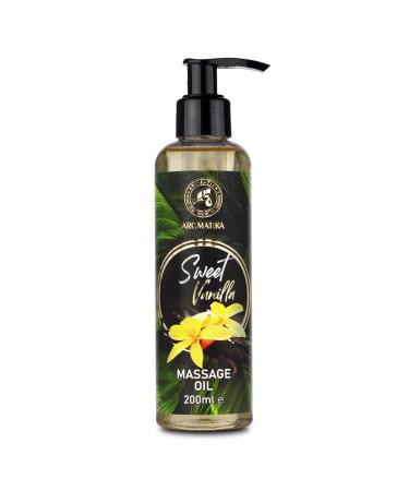 Massage oil vanilla 200ml - body oil with almond oil - grape core oil - peach core oil - yeah oil - massage oil for all skin types - relaxation oil - body care oil - love oil for partner massage - Buy Online on GoSupps.com