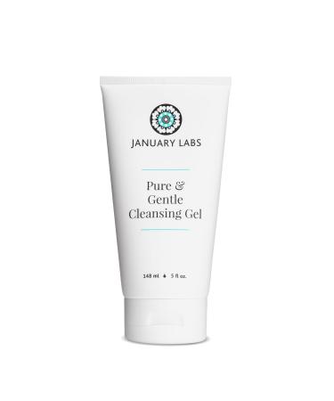 January Labs Pure & Gentle Face Cleanser Gel  Face Wash for All Skin Types  Dry Skin  Sensitive  Acne Prone Skin  Skin Care Essential  5 Oz 5 Ounce