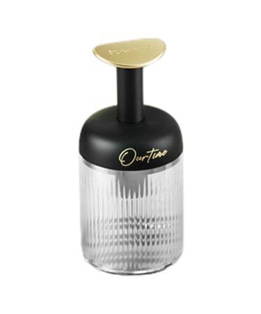 Vuggdt Cleanser Foamer Transparent Automatic Rebound Skincare Foam Maker - Portable Facial Cleansing Tools Deep Cleansing Detachable Fine Foam Black