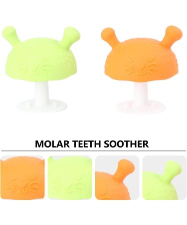 2PCS Faruta Mushroom Teether Pacifier for Breastfed Babies - Assorted Colors - Buy Online on GoSupps.com