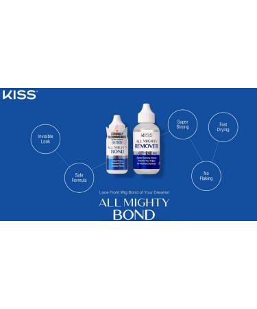 KISS All Mighty Lace Front Wig Remover 60mL - Gentle Foaming Solvent, Protects Edges, No Harmful Chemicals - KAMR01 - Buy Online on GoSupps.com