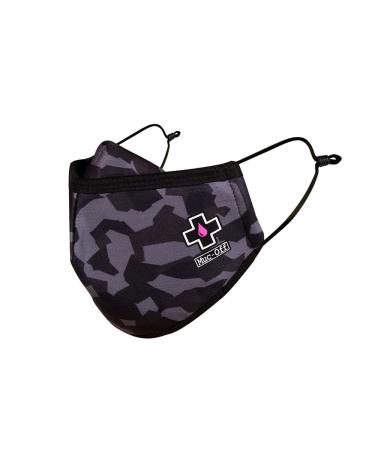 Muc-Off 20348 Urban Camo Reusable Face Mask Large - Adjustable Face Covering With Mid-Layer Filter - Washable Up To 20 Times Urban Camo L (Pack of 1)