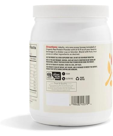 365 by Whole Foods Market Organic Pea Protein 16 Ounce 1 Pound (Pack of 1) - Buy Online on GoSupps.com