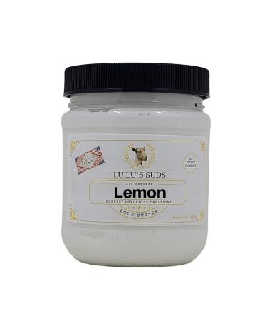 Lu Lu's Suds Hand Made All Natural Body Butter (8 oz Lemon) Lemon 4 Fl Oz (Pack of 1)