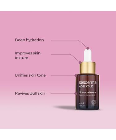 Sesderma Acglicolic Facial Liposomal Serum - 1 Fl Oz | Anti-Aging Serum for Glowing Skin - Ships Internationally - Buy Online on GoSupps.com