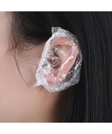 DNHCLL 100PCS Ear Protector Caps Disposable Elastic Clear Shower Water Ear Covers Large For Hair Dye  Shower  Bathing Ear Cover Caps Spa Home Use Hotel and Hair Salon - Buy Online on GoSupps.com