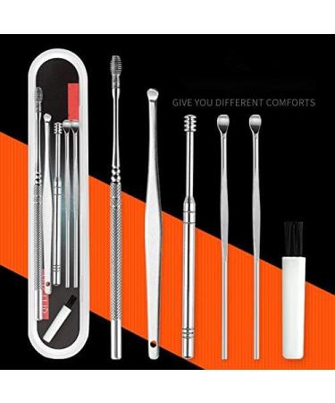 Senmubery 6Pcs Ear Pick Cleaning Set Health Care Ear Wax Remover Ear Wax Remover Curette Kit - Buy Online on GoSupps.com
