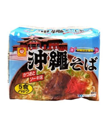 Maru-chan Okinawa soba bonito and Soki taste 5 meals pack