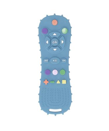 Baby Teething Toy - Flexible Silicone Massager for Soothing Gums, Easy Grip Teether - Blue - Perfect Party Gift for Babies - Buy Online on GoSupps.com