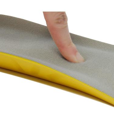 Happystep Wide Fit Plantar Fasciitis Orthotics PU Memory Foam Insoles Comfortable Shoe Inserts Cushioned Arch Support Heel Cushioning Shock Absorption and Foot Pain Relief (UK 3-4.5)