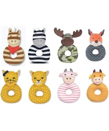 Organic Farm Buddies Frenchy Fox Teething Rattle - Eco-Friendly Teether for Babies - Buy Online on GoSupps.com