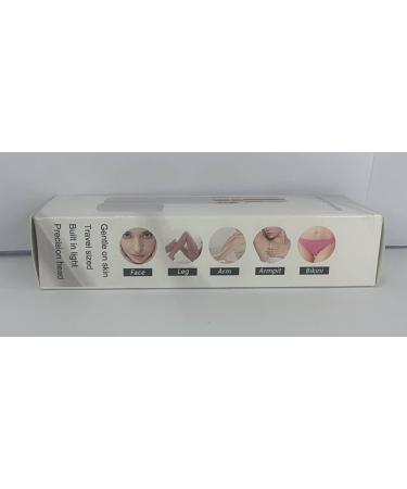 Portable Facial Hair Remover for Women - Painless Electric Shaver and Trimmer with Built-in Light and Replacement Head - White - Buy Online on GoSupps.com