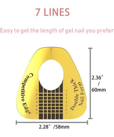 200 Pcs Nail Forms Sticker | Nail Extension Forms for Gel Builder | Acrylic UV Gel Polygel | Nail Art Essentials - Buy Online on GoSupps.com