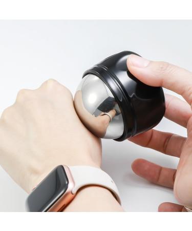 Beauty Face Ice Balls - Stainless Steel 54mm Massage Balls for Relaxation Fitness & Tui Na Yoga - Meridian Ice Wave Balls (Black) - Buy Online on GoSupps.com