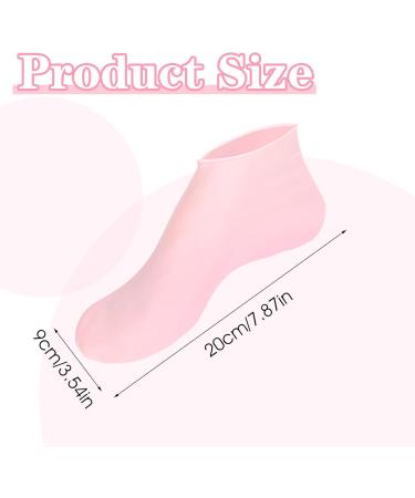 2Pairs Silicone Pedicure Socks Moisturizing Socks for Women Three Colors Silicone Socks for Dry Cracked Feet Women Kit for Dry Cracked Feet Foot Spa Foot Care for Women Cracked Heels - Buy Online on GoSupps.com