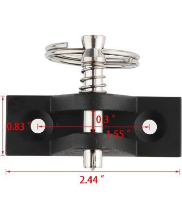VTurboWay 4 Pack Marine Grade Nylon Bimini Top Deck Hinge Set - 316 Stainless Steel with Free Installation Screws - Buy Online on GoSupps.com