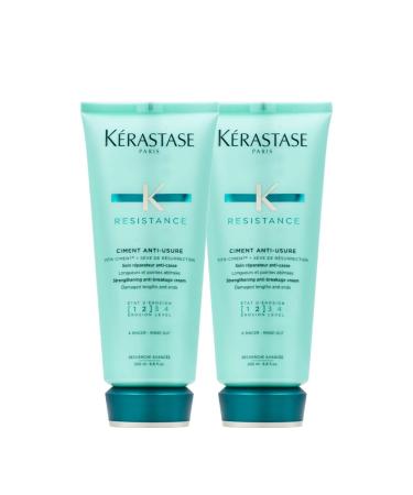 KERASTASE RESISTANCE CIMENT ANTI-USURE CONDITIONER FOR ALL DAMAGED HAIR TYPES 200 ML DUO PACK 200 ml (2Pack)