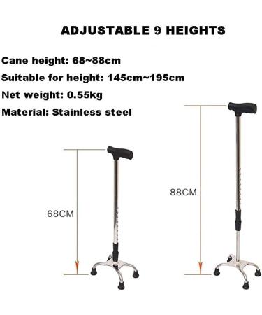 MidiLi Underarm Crutches Old People Crutches Non-Slip Wear-Resistant Height Adjustable Disabled Cane Cane Everything is fine - Buy Online on GoSupps.com