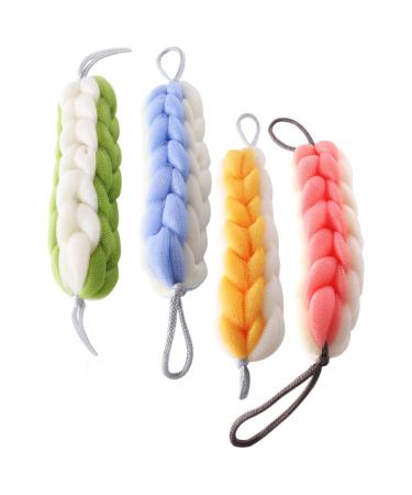 Beavorty 4Pcs Twist Shower Bars shower loofah sponge bath shower sponge back scrubber for shower for men bath mesh pouf body wash for men women body scrubber bath belt man European version As Shown 4pcs