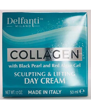 Delfanti-Milano Collagen Sculpting & Lifting Day Face Cream with Black Pearl & Red Algae Gel - Made in Italy - Buy Online on GoSupps.com