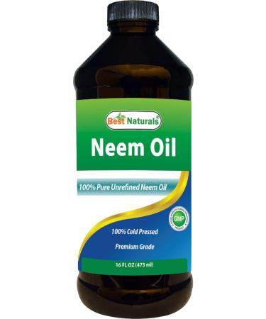 Best Naturals 100% Pure Neem Oil, 100% Cold Pressed and Unrefined - 16 OZ - Buy Online on GoSupps.com