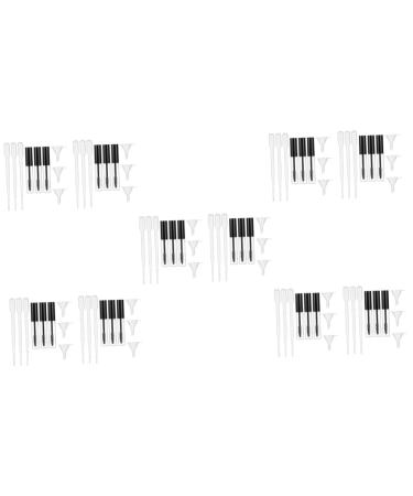 TOVINANNA 5 Sets Mascara Tube Clear Lipglosses Liquid Eyeliner Tube Mini Lip Gloss Cream Bottle Eyelash Abs