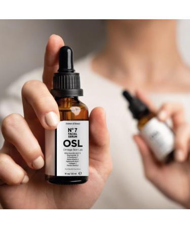 OSL Omega Skin Lab OSL No 7 Serum 30 ML - Premium Skin Care Face Serum with Ethly Ascorbic Acid Niacinamide D-Panthenol Hyaluronik Acid Collagen - Revitalizing Collagen Face Cream - Buy Online on GoSupps.com