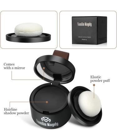 Instant Hairline Powder - Conceal Receding Hairline with Windproof & Sweatproof Hair Root Touch Up - Professional Hairline Shadow Powder (Natural Black) - Buy Online on GoSupps.com