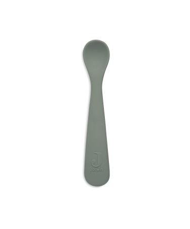 Jollein Feeding Spoon Set of 2 - Silicone Ash Green | Eco-Friendly Baby Utensils for Easy Mealtime - Buy Online on GoSupps.com