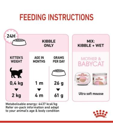 Royal Canin Dry Cat Food Mother & Baby 34 Complete Food 400 g 400 g (Pack of 1) - Buy Online on GoSupps.com