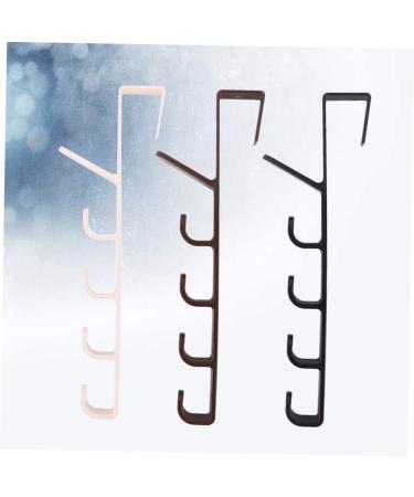 KICHOUSE 3pcs Hat Wall Hanger Hat Hanging Hooks Over The Door Hanger Coat Hanger Aisle Five Sections - Buy Online on GoSupps.com