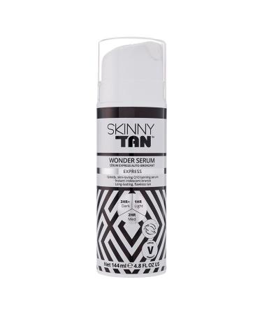 Skinny Tan Wonder Serum Anti-Ageing Express Tanning Serum 145ml |Tanning Serum with Youth Boosting Q10 and Vitamin E | Instant Tan | Cruelty Free & Vegan Skincare for Radiant Natural Glow
