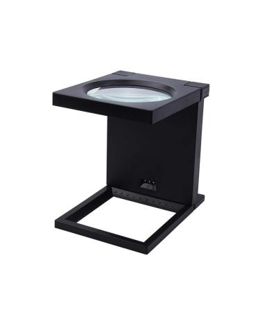 Magnifiers 2.5X Desktop Folding Magnifier LED Hd 2.5X Magnifying Glass 110mm Large Lens Compatible with The Elderly & Students Ideal Reading Small Prints Newspaper Learning Map Re